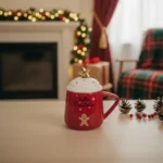 Christmas-Red-Mug-with-White-Lid-&-Spoon1 Christmas Red Mug with White Lid & Spoon1