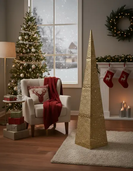 Christmas decoration Tree gold1