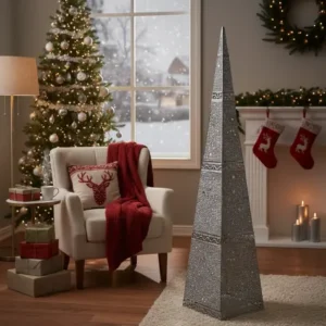 Christmas decoration Tree silver1