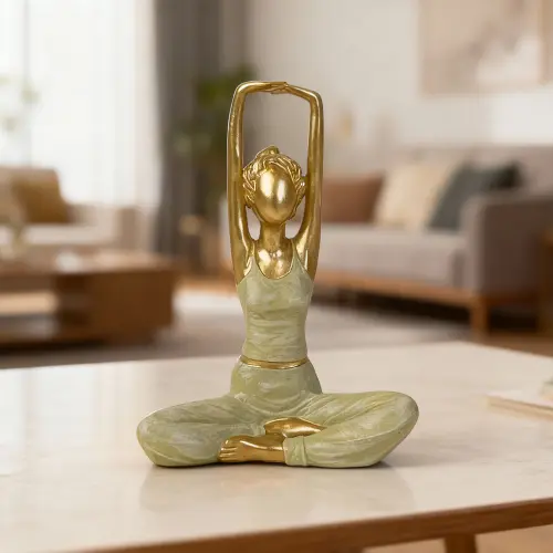 Contemporary Yoga Decor Raised Arm Pose1