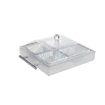 CrystalServe 4 Section Acrylic Food Organizer