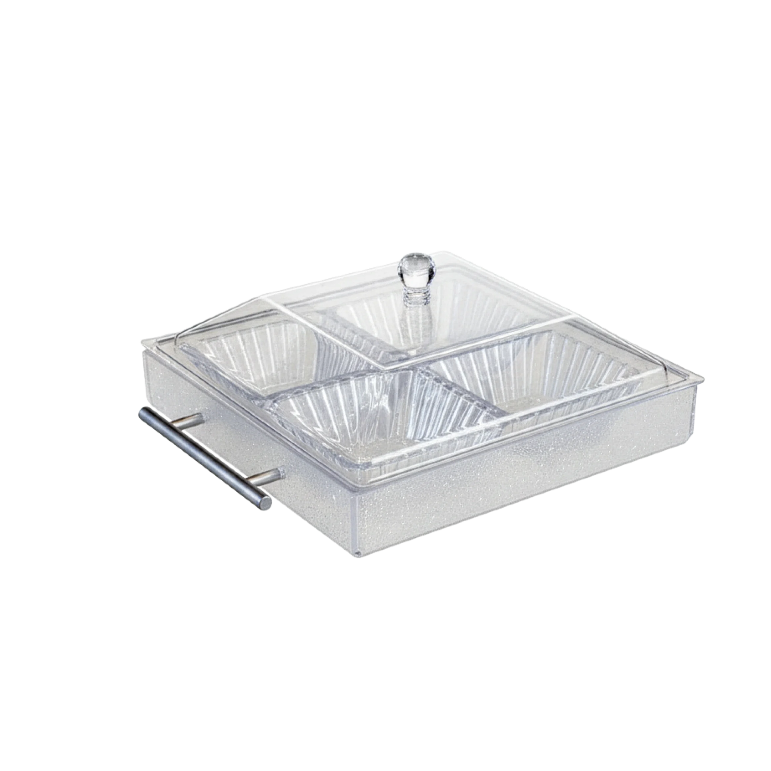 CrystalServe-4-Section-Acrylic-Food-Organizer CrystalServe 4 Section Acrylic Food Organizer