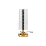 Cylinder Table Lamp with Gold Base