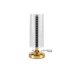 Cylinder Table Lamp with Gold Base