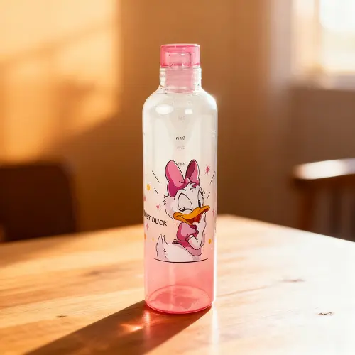 Daisy Duck Pink Glass Bottle1