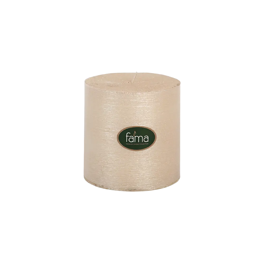 Fama-10cm-Beige-Candle Fama 10cm beige candle