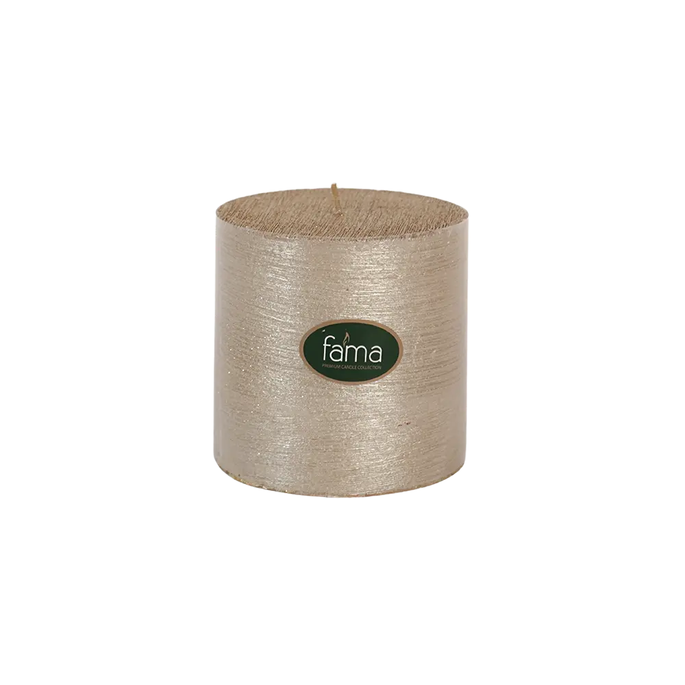 Fama 10cm gold candle