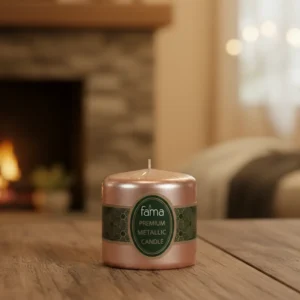 Fama 7.5cm bronze candle1