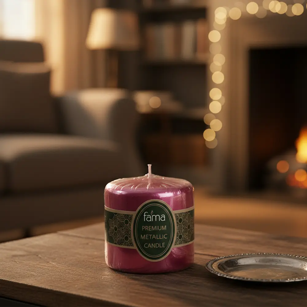 Fama 7.5cm red candle1