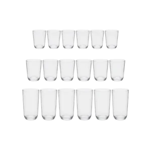 Glass 18pcs Multiple Sizes Cups