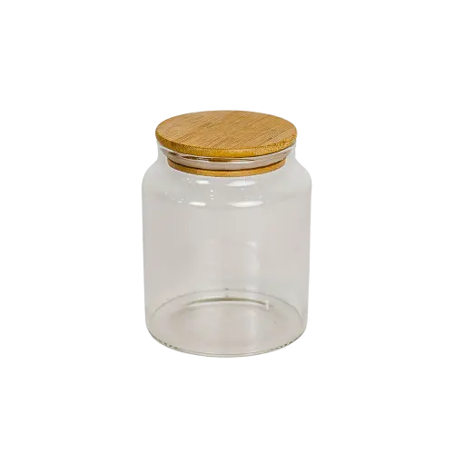 Glass Storage Jar with Bamboo Lid