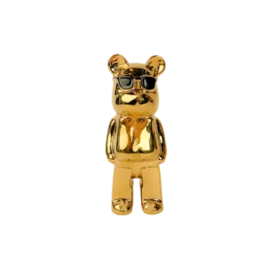 Gold Gloss Bear Ornament Trendy Home Decor