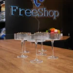 Gold Rim Chic Cocktail Glass Set1