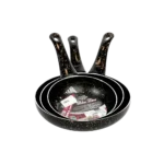 Granite 3pcs Black Frying Pans