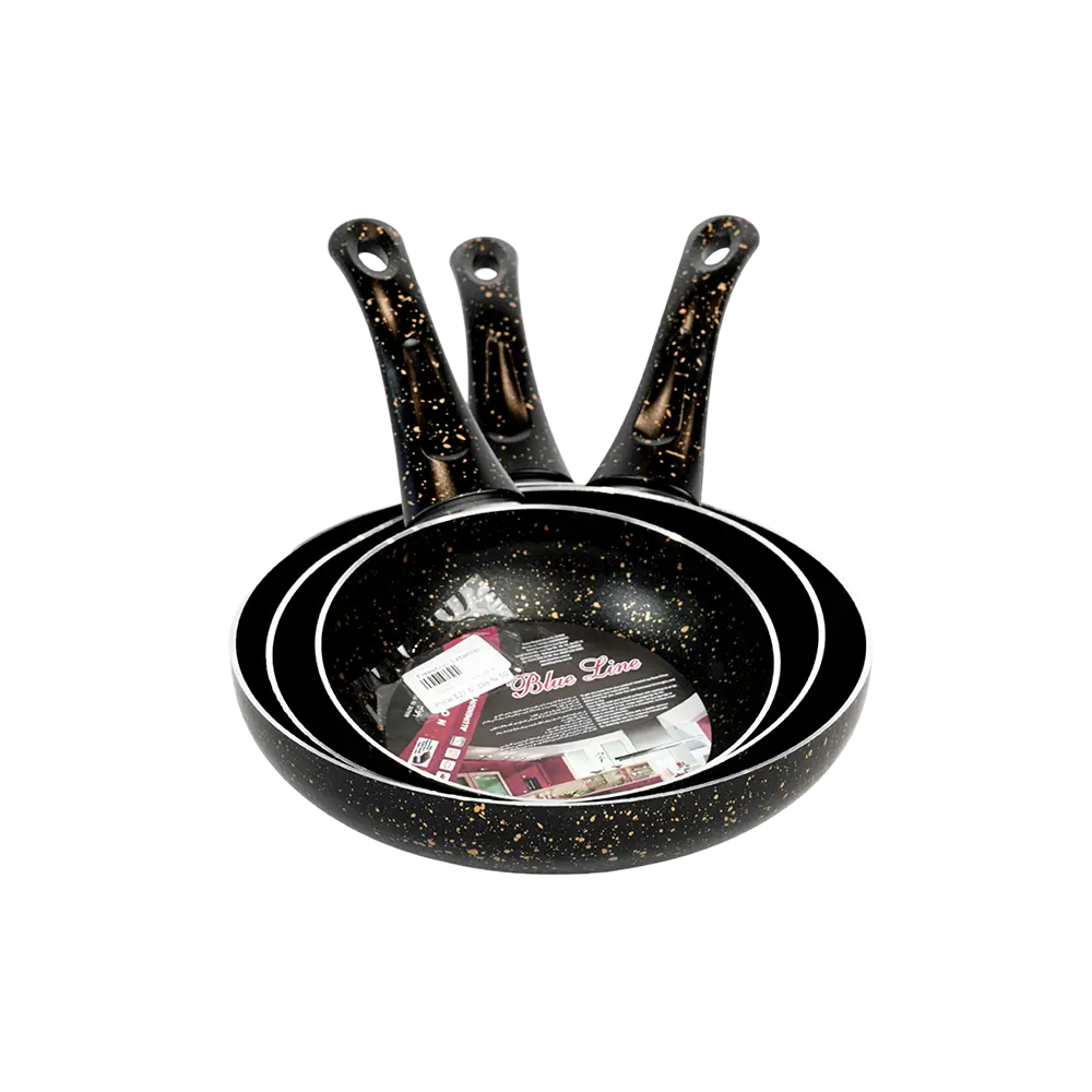 Granite-3pcs-Black-Frying-Pans Granite 3pcs Black Frying Pans