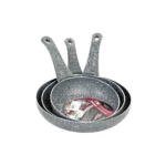 Granite 3pcs Grey Frying Pans