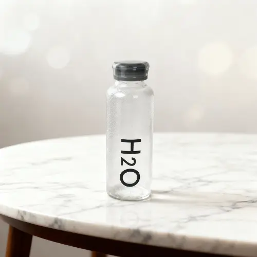H2O Mini Glass Bottle Gray Cap 500ml1