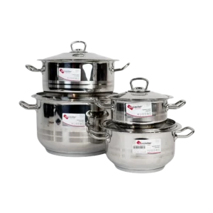 Hascevher 8pcs Stainless Cookware Set