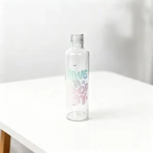 Have a Good Day Pastel Glass Bottle1