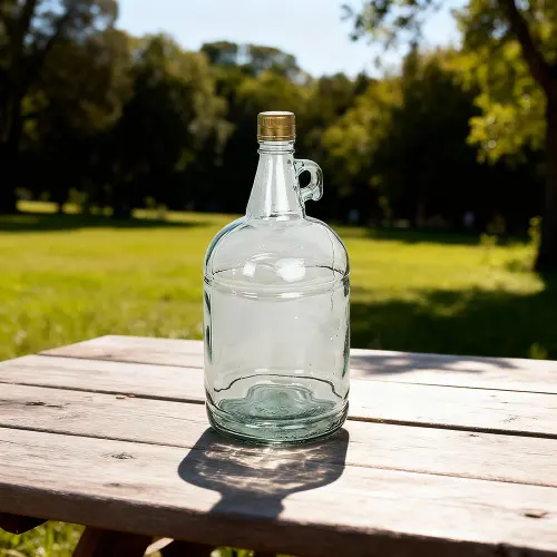 Large Glass Oil Bottle with Handle 2 Liter1
