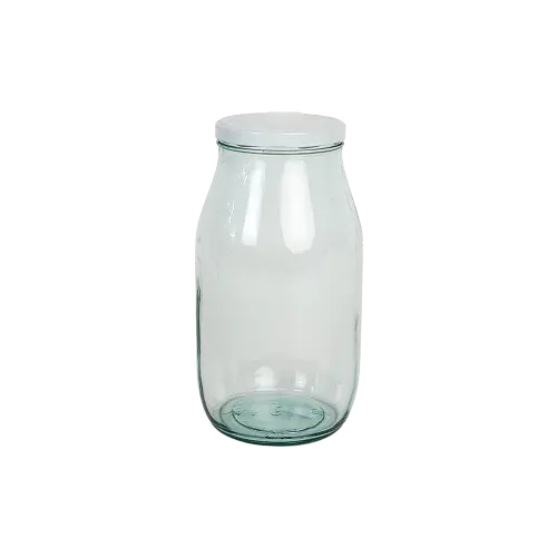 Large Glass Storage Jar with Airtight Lid 3Kilo