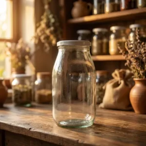 Large Glass Storage Jar with Airtight Lid 3Kilo1