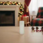 Long-Ribbed-Design-White-Candle1 Long Ribbed Design White Candle1