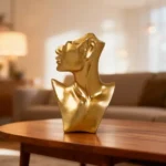 Luxury-Gold-Abstract-Head-Sculpture1 Luxury Gold Abstract Head Sculpture1