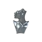Luxury Silver Abstract Head Sculpture
