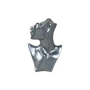 Luxury Silver Abstract Head Sculpture