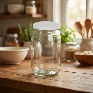 Medium Glass Jar with Airtight Lid 2Kilo1