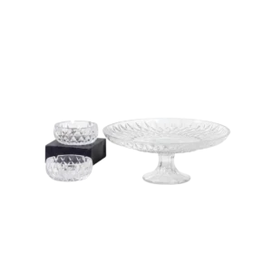 Momaz 3 Piece Crystal Glass Serving Set