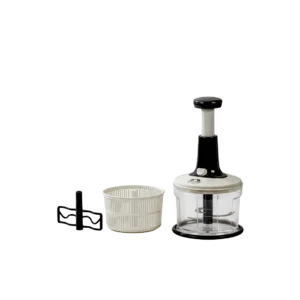 Momaz Press Chopper 3 in 1 Manual Food Processor