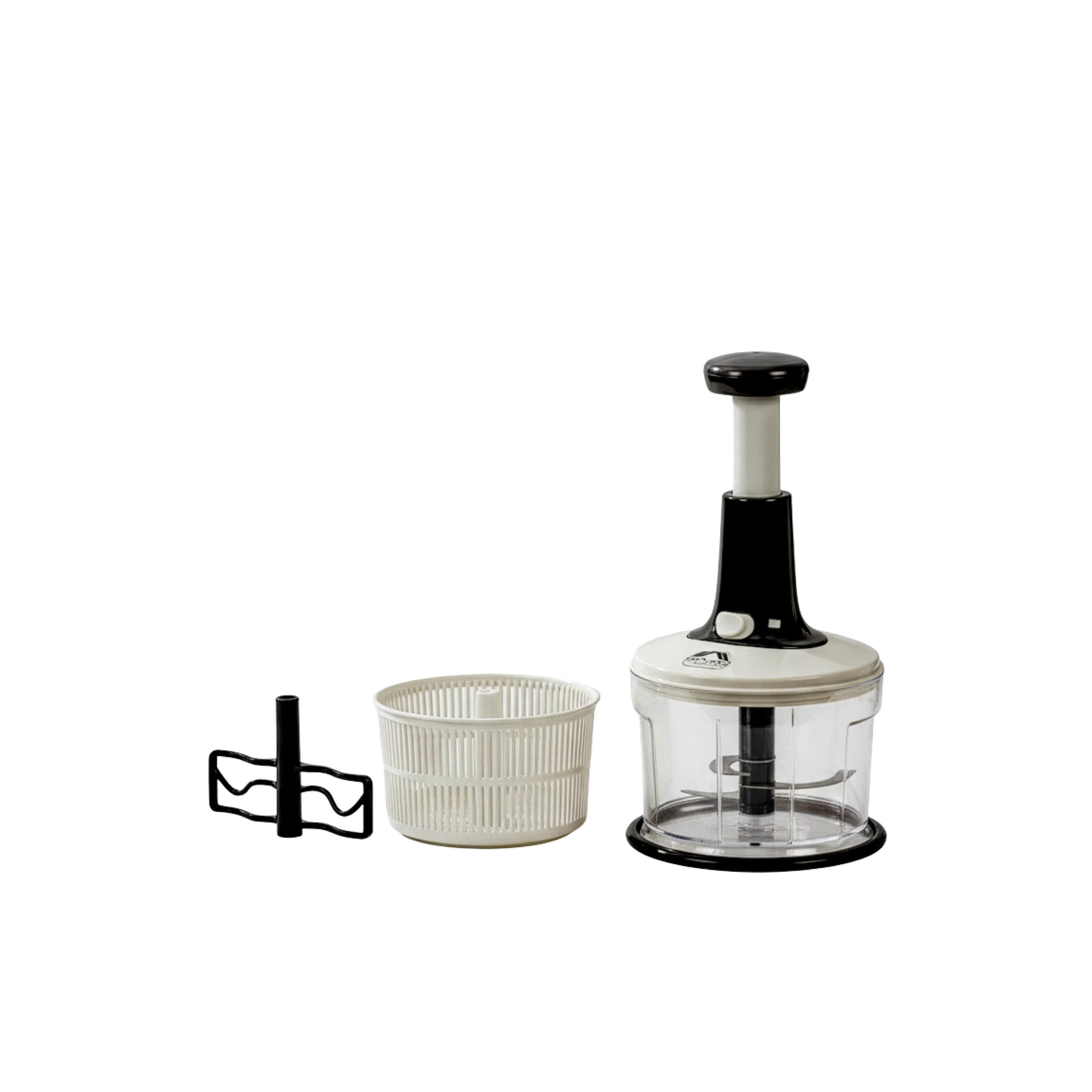 Momaz Press Chopper 3 in 1 Manual Food Processor