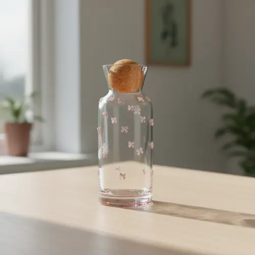 Pink Bow Charm Glass Carafe1