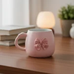 Porcelain-Coquette-Bow-Design-Pink-Mug1 Porcelain Coquette Bow Design Pink Mug1
