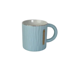 Porcelain Golden Rim Blue Mug