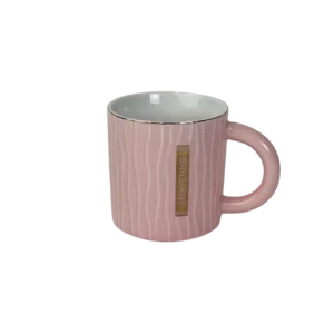 Porcelain Golden Rim Pink Mug