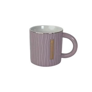 Porcelain Golden Rim Purple Mug