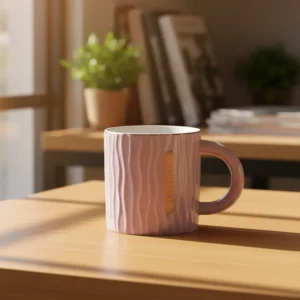 Porcelain Golden Rim Purple Mug1