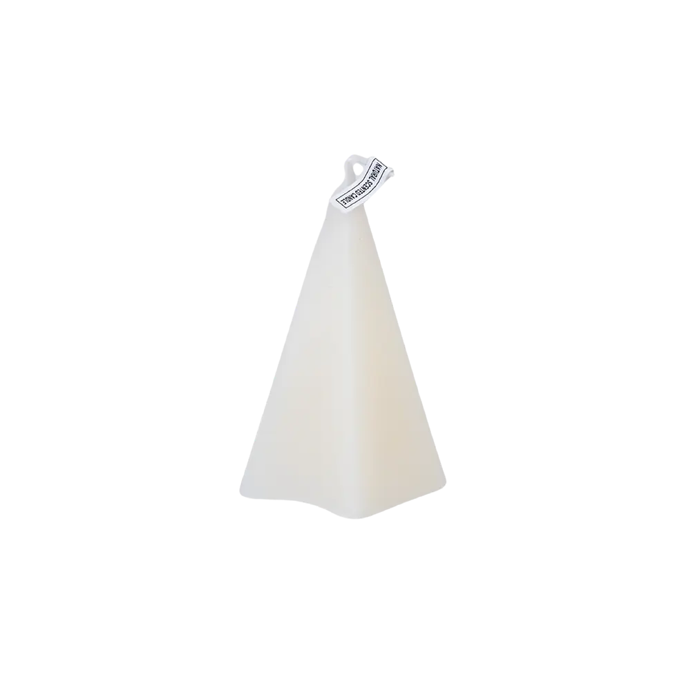 Pyramid-Shape-White-Candle Pyramid Shape White Candle