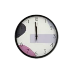 Round 30cm White & Black Watch