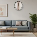 Round 30cm White Watch with Silver Rim1