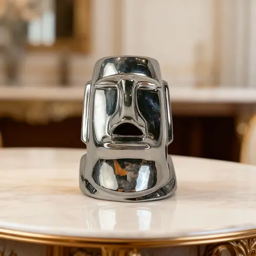 Silver Ceramic Face Tissue Holder1