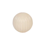 Small Ball Ribbed Design Offwhite Candle