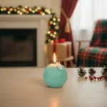 Small Ball Shape Aqua Candle1