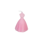 Small Bride Shape Pink Scented Candle