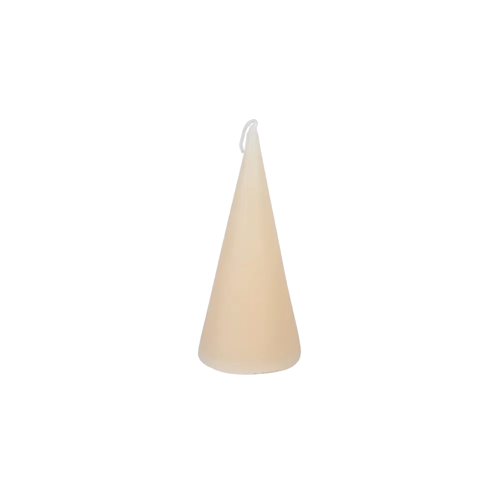 Small Cone Shape Offwhite Candle