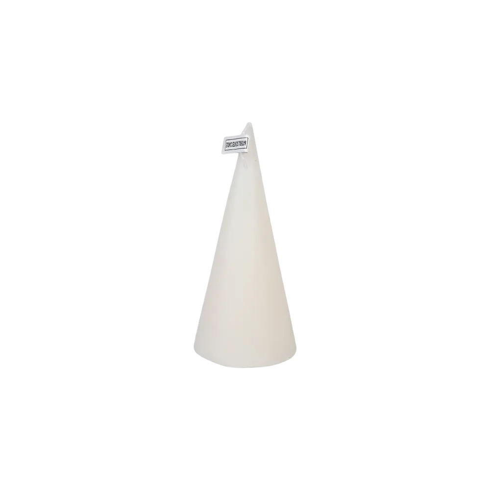 Small Cone Shape White Candle