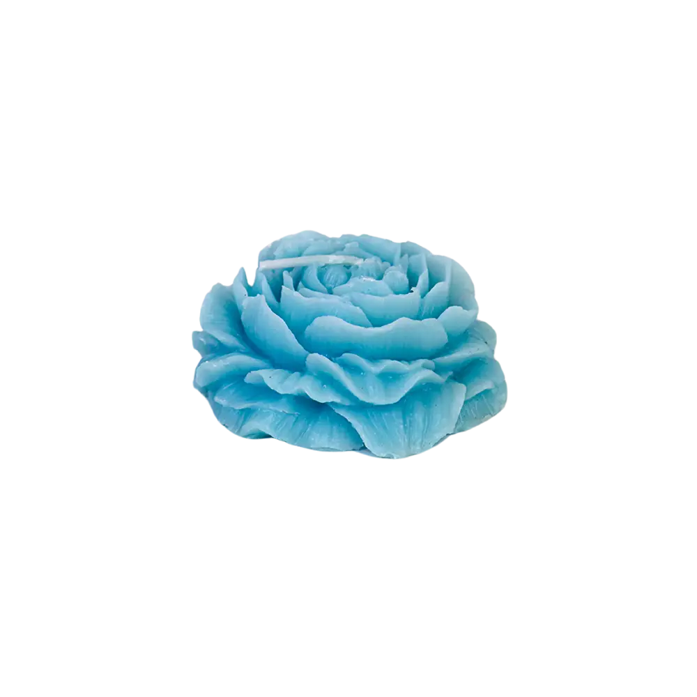 Small Flower Blue Scented Candle